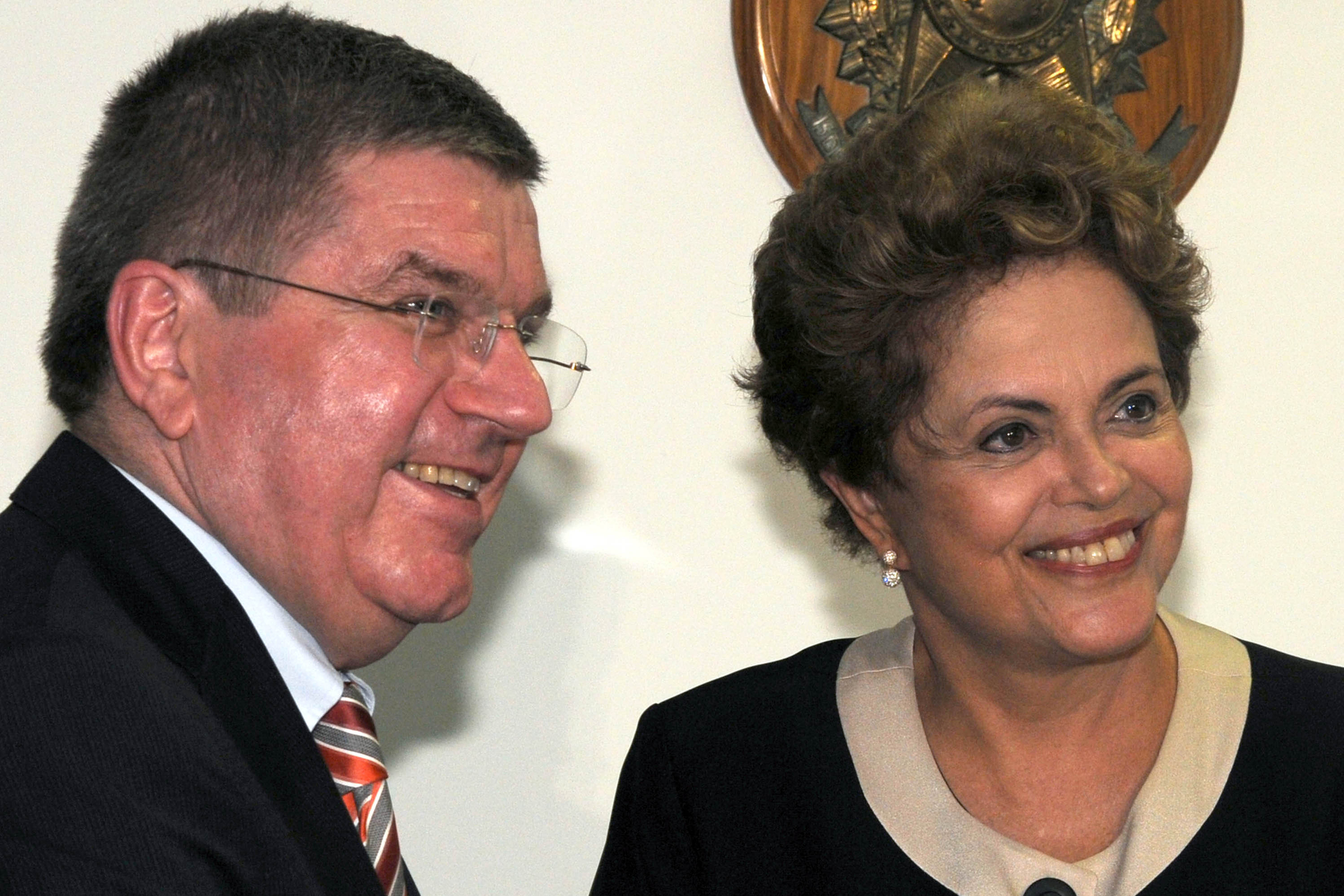 Thomas Bach se encontrou com a presidente Dilma Rousseff nesta terça-feira em Brasília