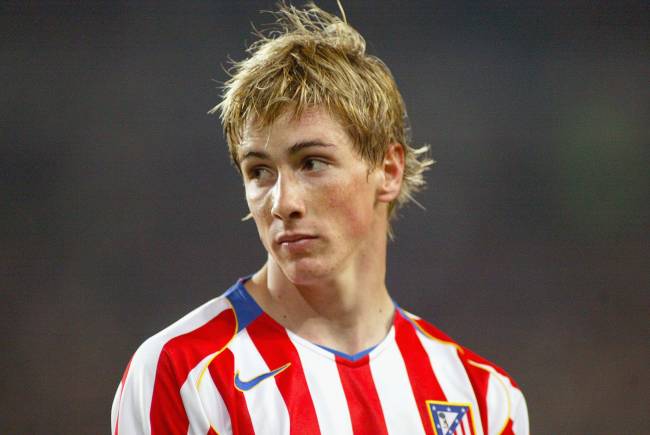 Fernando Torres, em 2005, durante sua primeira passagem pelo Atlético