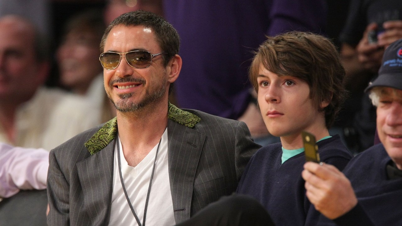 Robert Downey Jr. e o filho Indio Downey