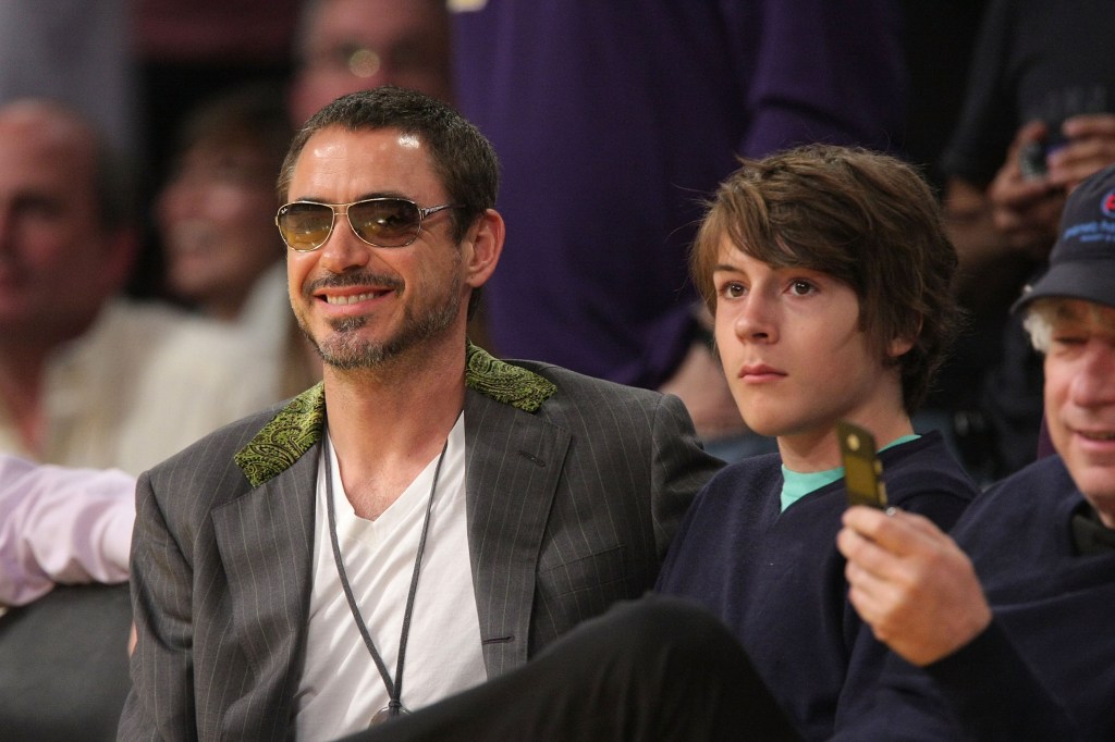 Robert Downey Jr. e o filho Indio Downey