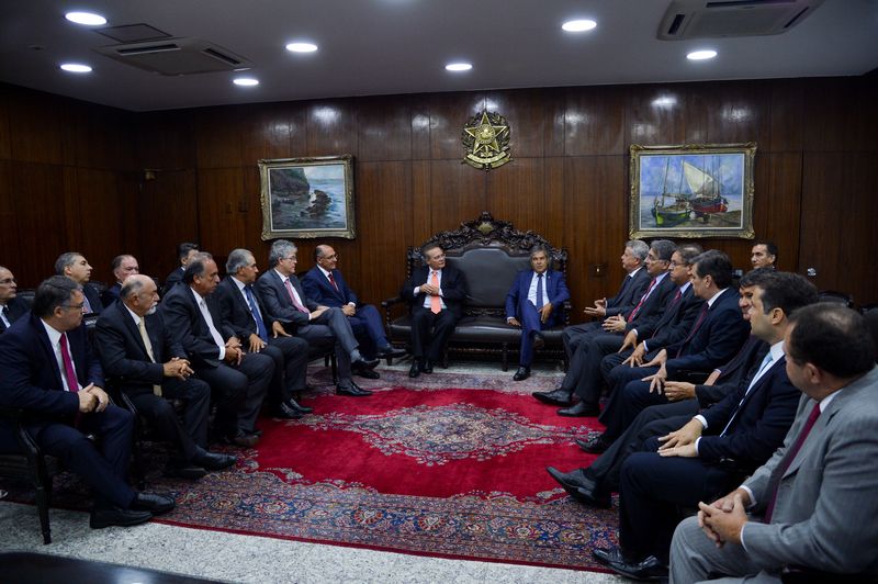 No Senado, 25 governadores se reúnem com o presidente Renan Calheiros (PMDB-AL)