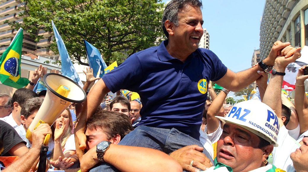 Aécio Neves faz campanha neste domingo, no Rio de Janeiro