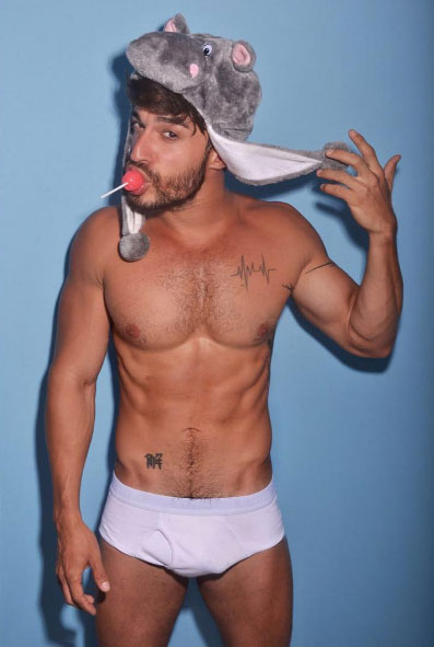 O ator André Vieri no The male nude project, projeto do fotógrafo Sergio Santoian