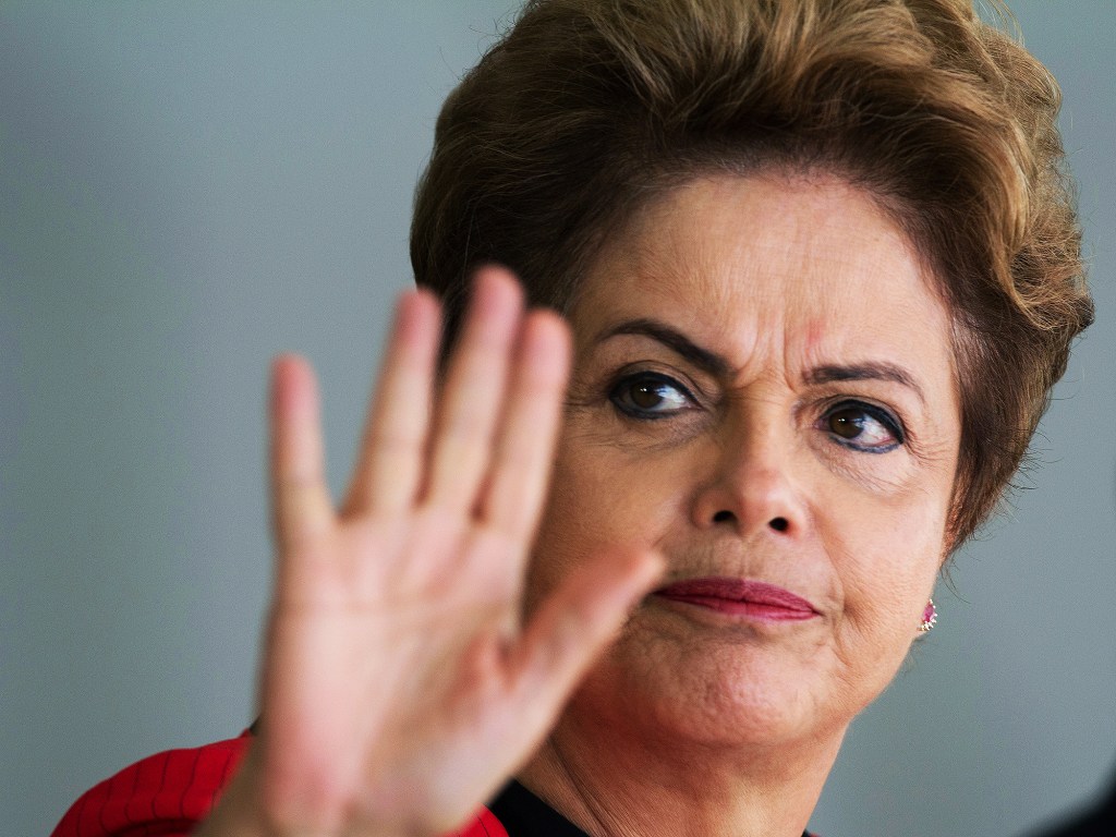 A presidente Dilma Rousseff, no Palácio do Planalto