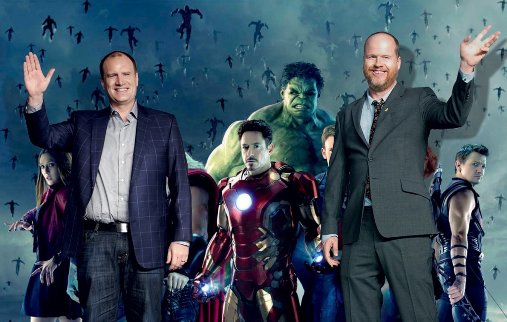 TITÂNICOS - O diretor de Vingadores, Joss Whedon (à esq.), e o presidente da Marvel Studios, Kevin Feige: um poder inimaginável uma década atrás