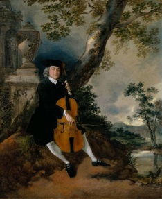 The Rev. John Chafy Playing the Violoncello in a Landscap, 1750-2, de Thomas Gainsborough (1727-1788)