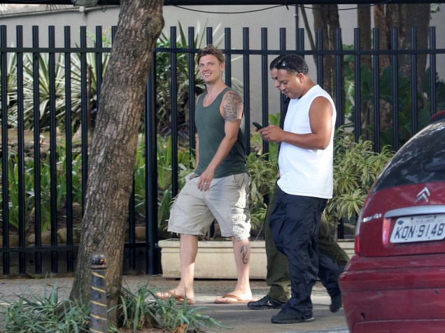 Nick Carter passeia pelo Rio de Janeiro, onde a banda fará shows nos dias 8 e 11 de junho Nick Carter passeia pelo Rio de Janeiro, onde a banda fará shows nos dias 8 e 11 de junho