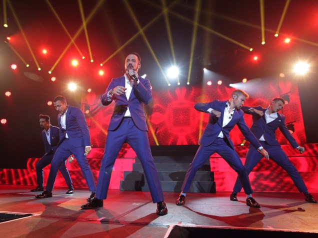 Backstreet Boys se apresentam no Citibank Hall, na Barra da Tijuca, em show da turnê "In a World Like This"