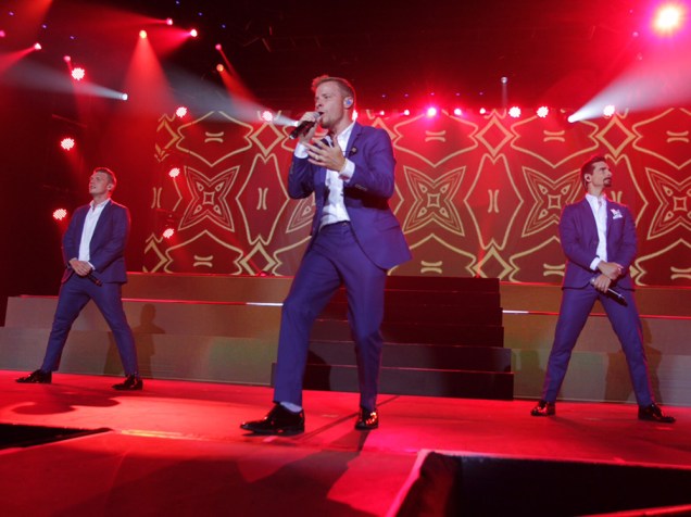 Backstreet Boys se apresentam no Citibank Hall, na Barra da Tijuca, em show da turnê "In a World Like This"