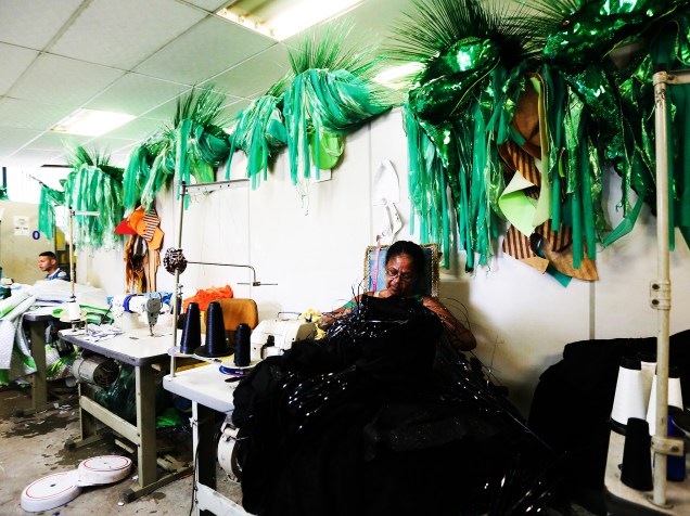 Escola de Samba Império de Casa Verde faz os últimos ajustes antes do desfile no Carnaval de São Paulo