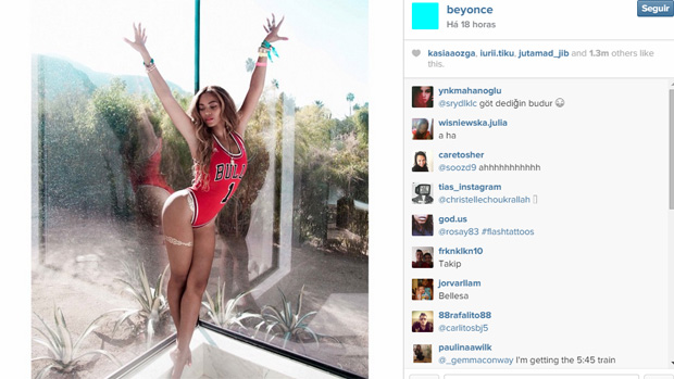 Foto postada por Beyoncé em seu perfil no Instagram