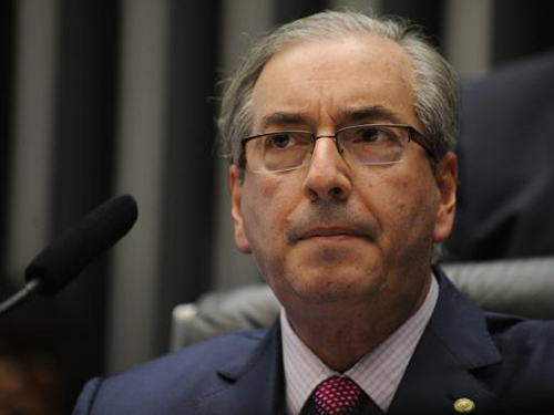 O presidente da Câmara dos Deputados, Eduardo Cunha fala na CPI da Petrobras