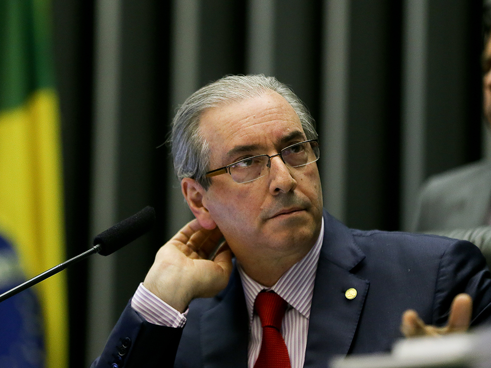 O presidente da Câmara dos Deputados, Eduardo Cunha (PMDB-RJ), comanda sessão de votação da Casa