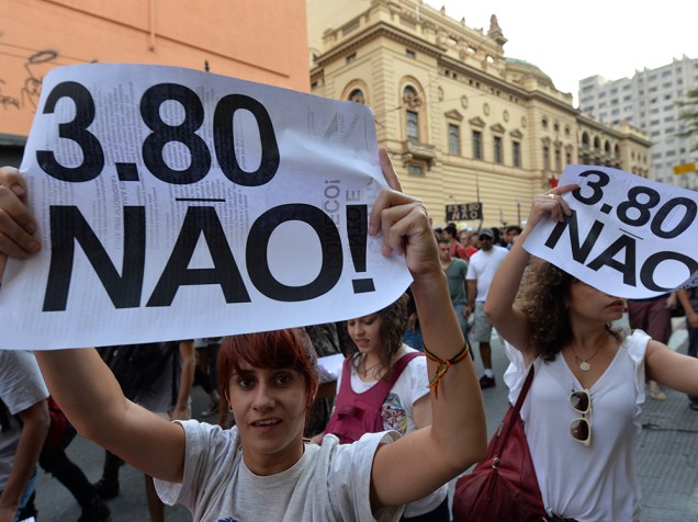 Protestos no centro de São Paulo