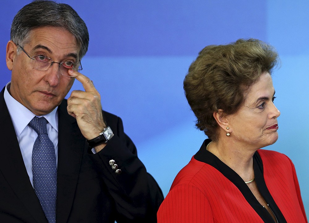 Fernando Pimentel com a presidente Dilma Rousseff