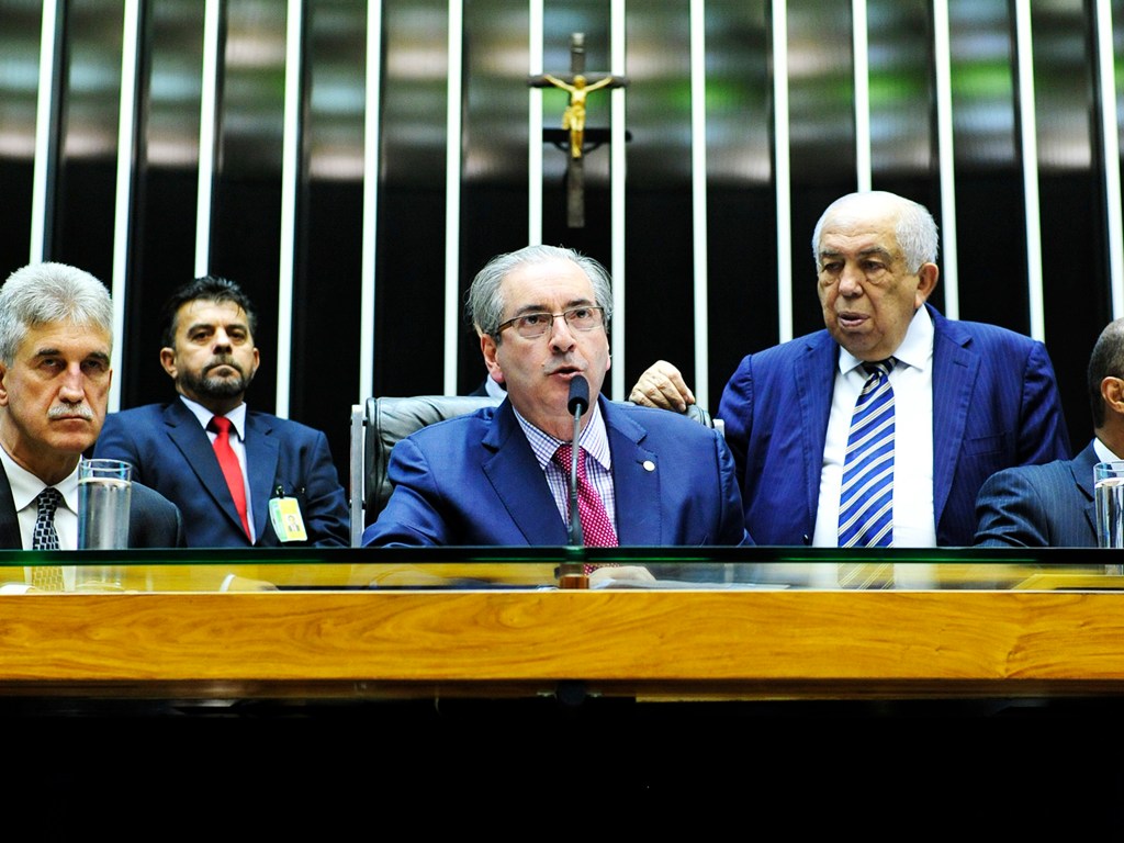 Deputado Eduardo Cunha (PMDB-RJ) durante essão para análise e discussão da Reforma Política - 26/05/2015