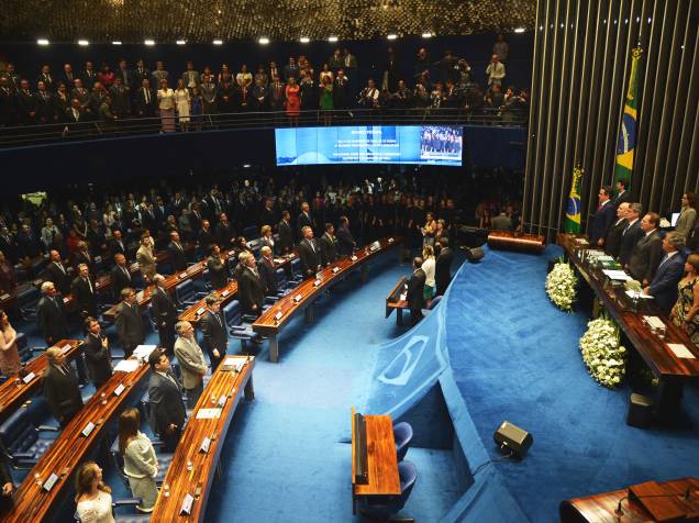Cerimônia de posse dos senadores para a 55ª legislatura do Senado Federal - 01/02/2015
