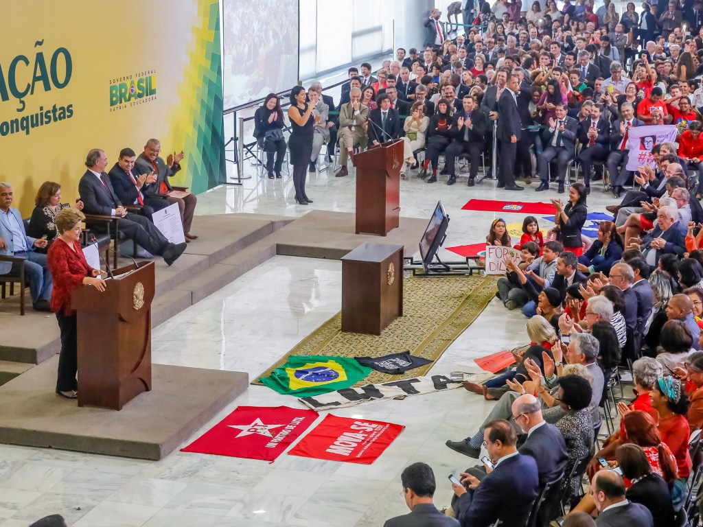 Presidente Dilma Rousseff durante cerimônia em Brasília