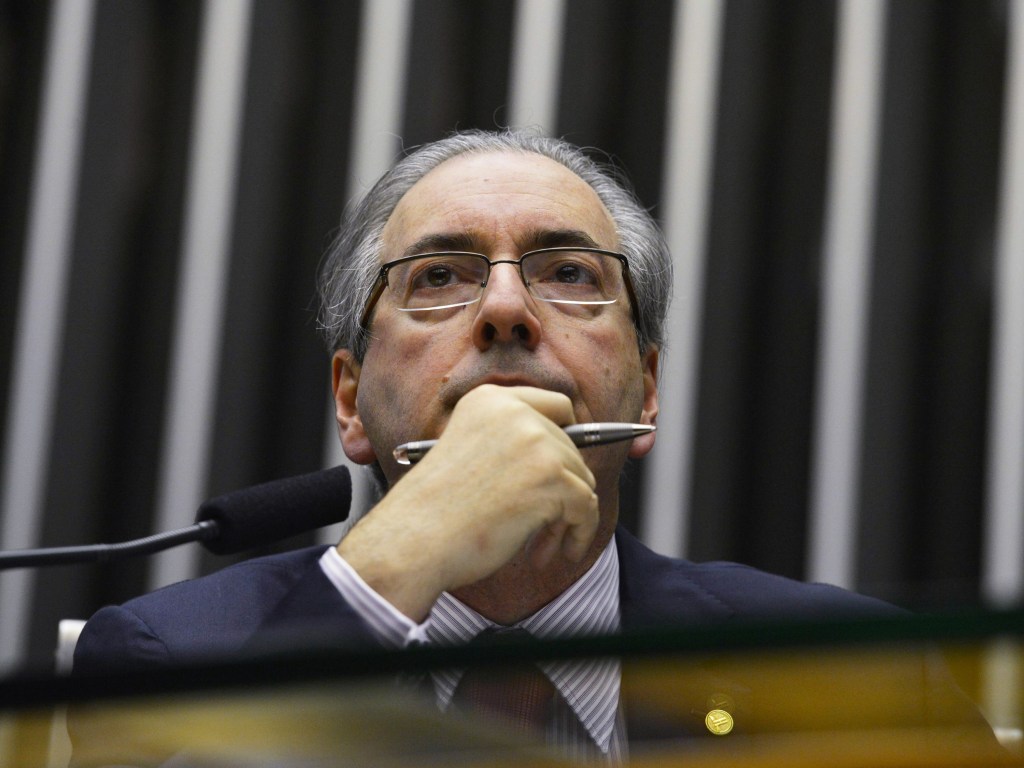 Presidente da Câmara dos Deputados, Eduardo Cunha, durante sessão deliberativa - 27/10/2015