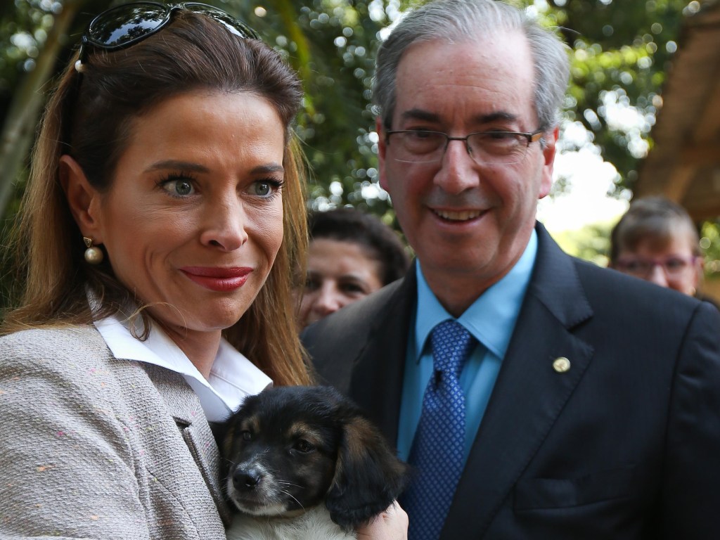 Eduardo Cunha e sua mulher Claudia Cruz