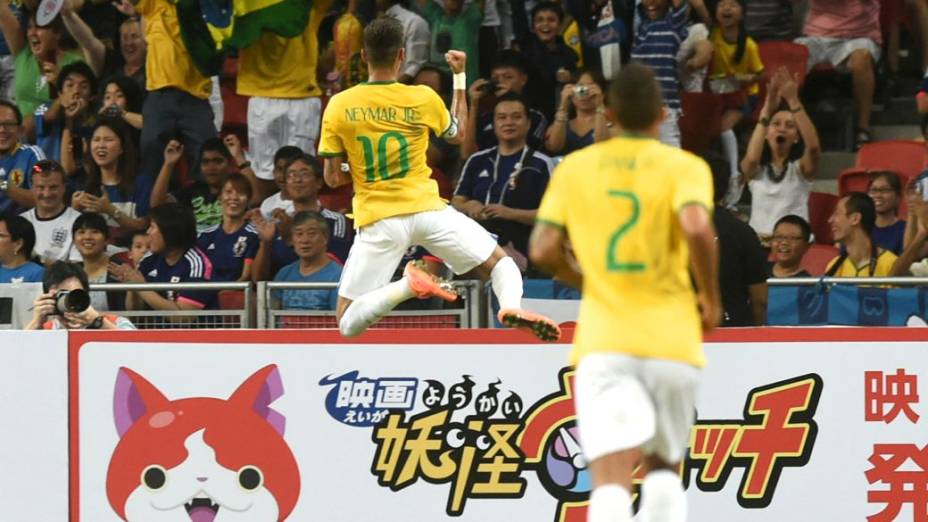 O amistoso entre Brasil e Japão, em Cingapura