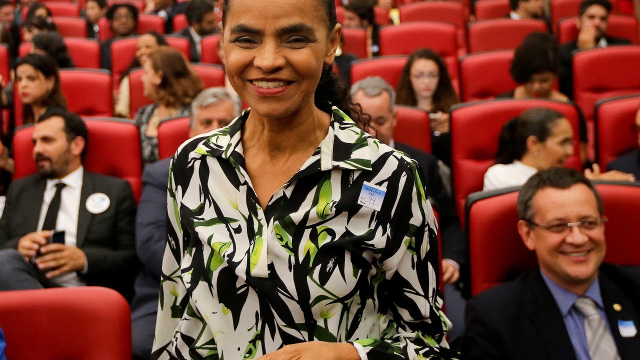 A ex-senadora Marina Silva, durante sessão do TSE que aprovou a criação da à Rede Sustentabilidade - 22/09/2015