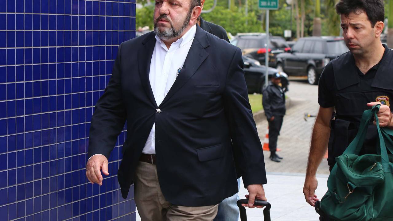 Presidente da construtora UTC, empresário Ricardo Pessoa chega a Superintendência da Polícia Federal no bairro da Lapa, Zona Oeste de São Paulo - 14/11/2014