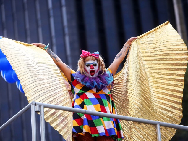20ª Parada do Orgulho LGBT, realizada na Avenida Paulista, em São Paulo (SP). O evento foi incluído recentemente no calendário oficial da cidade - 29/05/2016