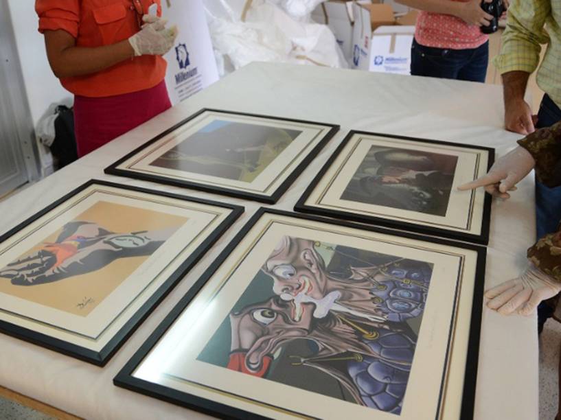 Obra do pintor espanhol Salvador Dalí apreendida pela Polícia Federal na Operação Lava Jato