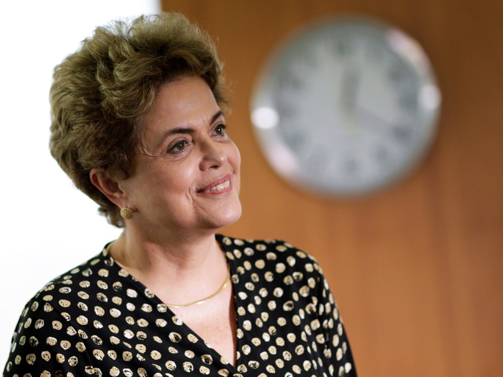 A presidente Dilma Rousseff durante cerimônia em Brasília (DF) - 10/05/2016