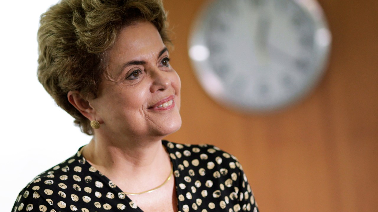 A presidente Dilma Rousseff durante cerimônia em Brasília (DF) - 10/05/2016