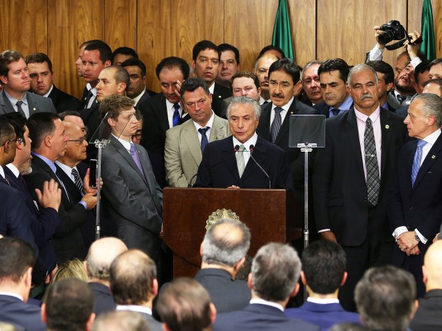 Cerimônia de posse dos ministros do governo do presidente da República em exercício, Michel Temer, no Palácio do Planalto, em Brasília (DF) - 12/05/2016