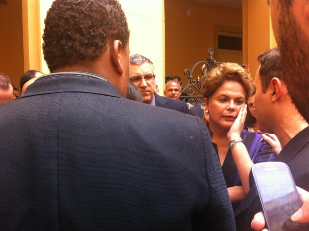Presidente Dilma Rousseff chega para o velório de Eduardo Campos no Recife