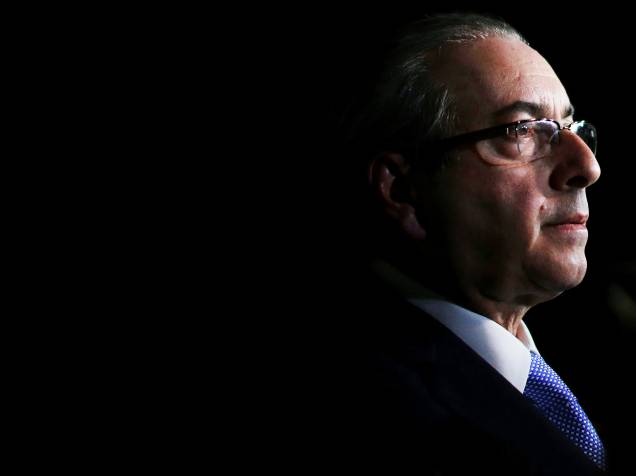 Eduardo Cunha (PMDB-RJ) concede entrevista coletiva em sua residência oficial, em Brasília (DF)