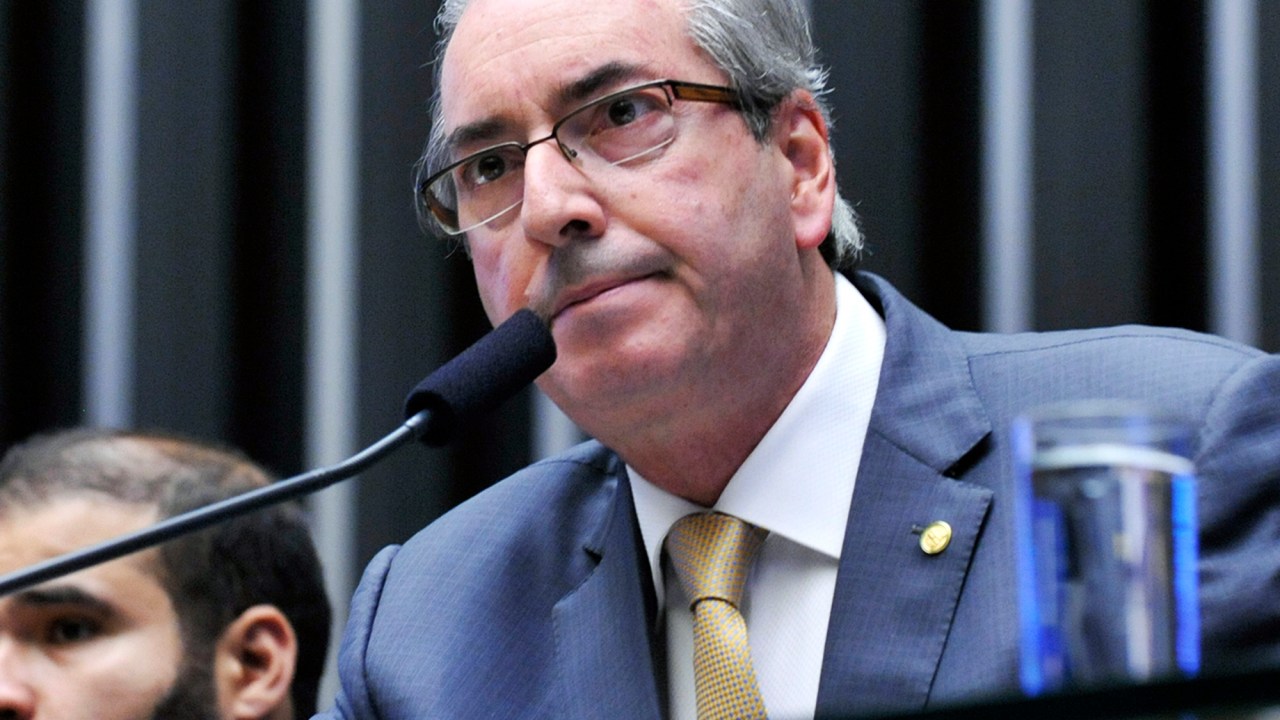 O presidente da Câmara dos Deputados, Eduardo Cunha (PMDB-RJ), durante sessão em plenário - 04/05/2016