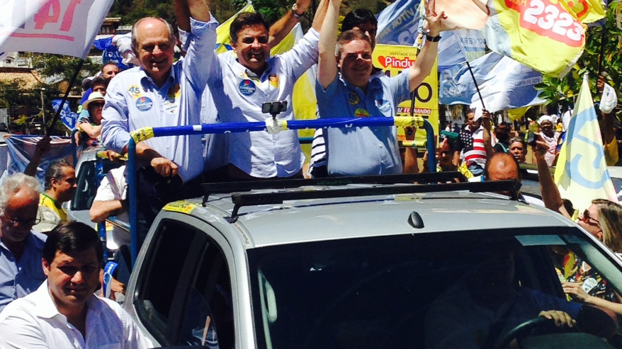 Aécio Neves cumpre agenda de campanha em Belo Horizonte - 13/09/2014