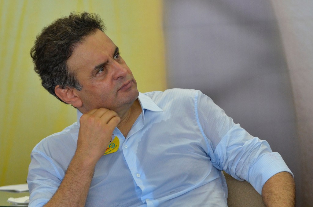 O candidato à Presidência da República, Aécio Neves