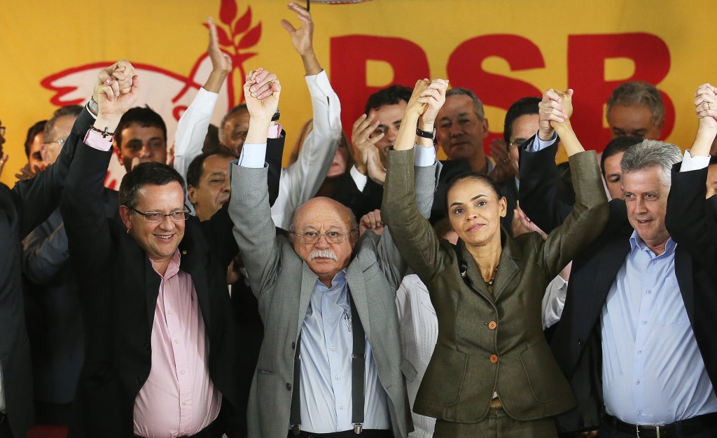 PSB confirma o nome de Marina Silva como a candidata do partido à presidência da República no lugar de Eduardo Campos. O deputado Beto Albuquerque será o candidato à vice-presidente