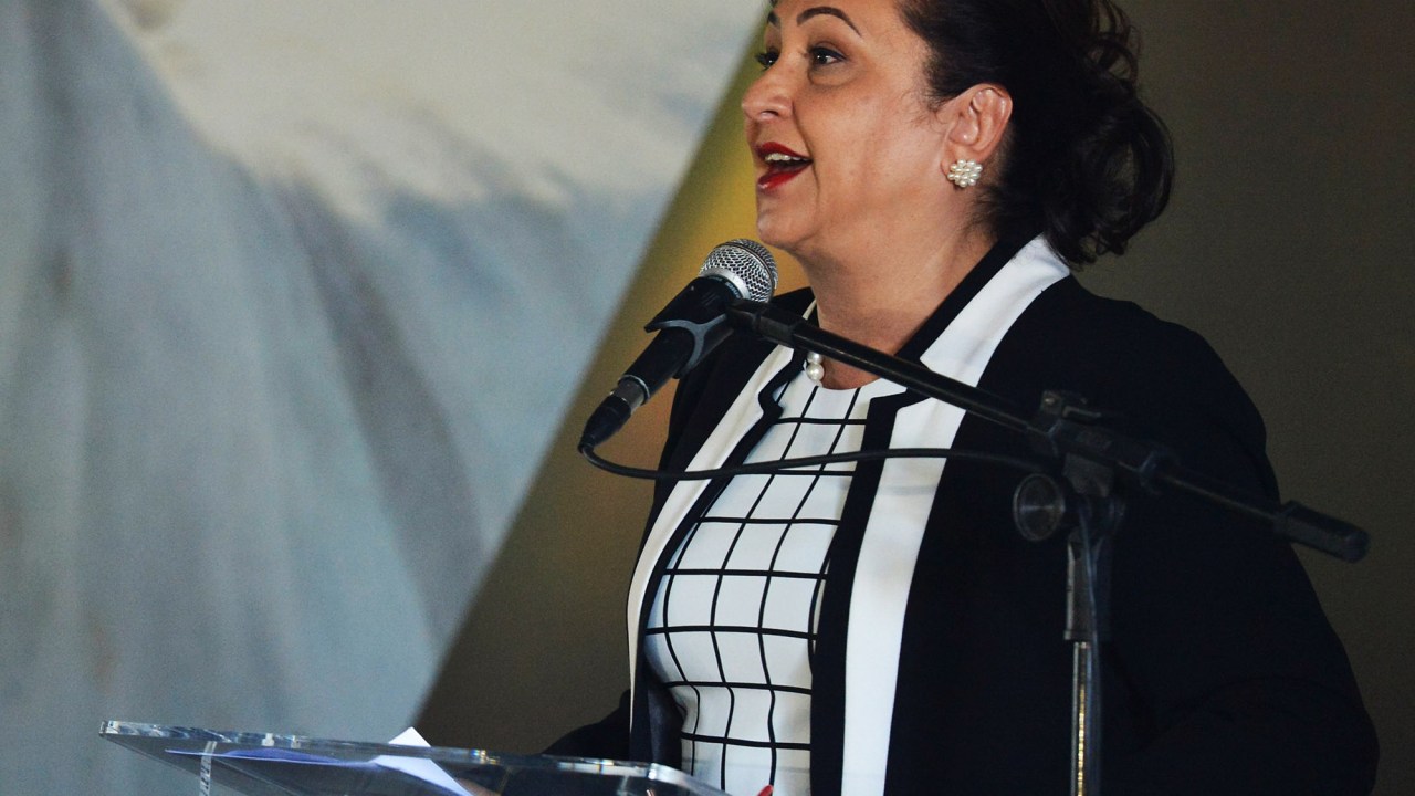 Kátia Abreu (PMDB-TO) toma posse como nova ministra da Agricultura nesta segunda (05) durante cerimônia realizada em Brasília (DF)