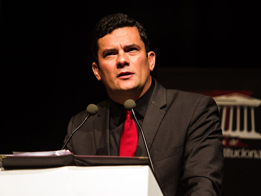 O juiz federal Sérgio Moro, da 3ª Vara Criminal de Curitiba (PR), durante o XII Simpósio Brasileiro de Direito Constitucional - 26/05/2016