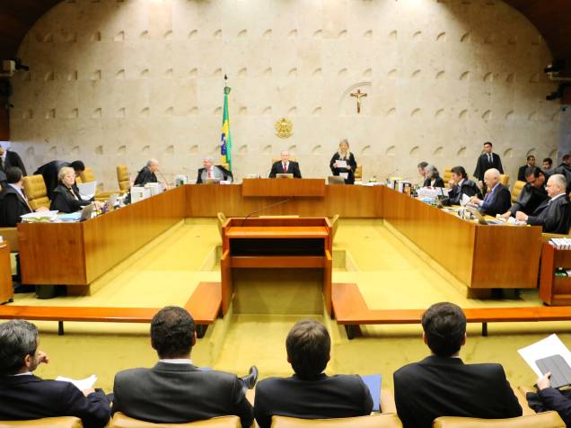Julgamento de afastamento do mandato de Eduardo Cunha como deputado federal, e da presidencia da Câmara dos Deputados, no Supremo Tribunal Federal (STF), em Brasília (DF) - 05/05/2016