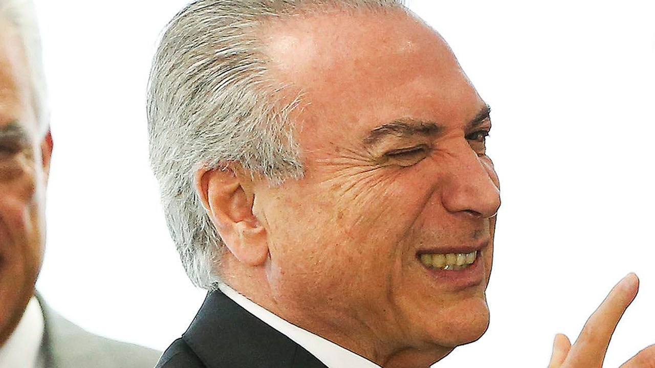 O presidente da República em exercício, Michel Temer, se reúne com líderes partidários da Câmara dos Deputados, no Palácio do Planalto, em Brasília (DF) - 17/05/2016