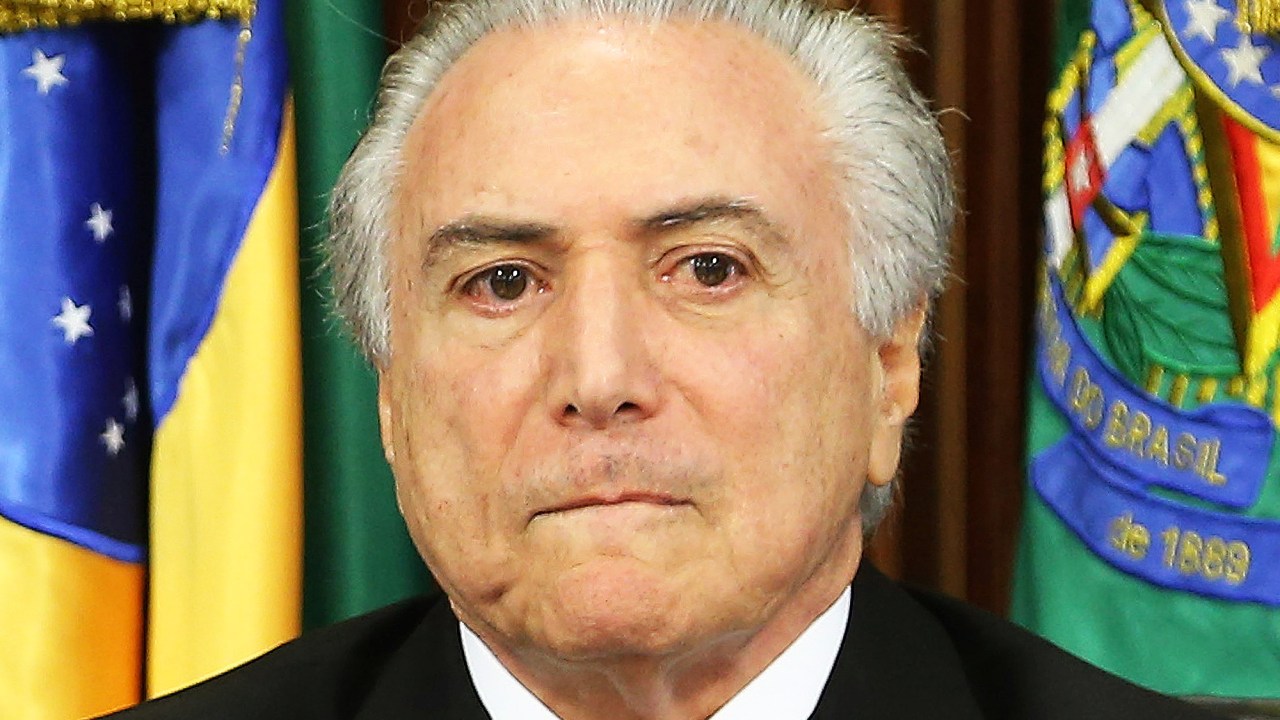 O presidente da República em exercício, Michel Temer, durante anúncio de medidas econômicas, no Palácio do Planalto, em Brasília (DF) - 24/05/2016