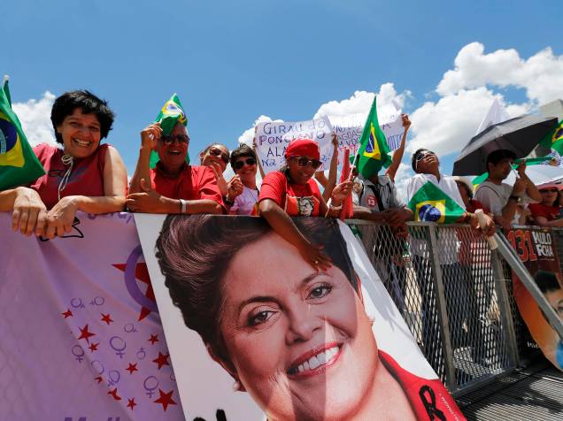 Movimentação de militantes para a posse da presidente Dilma Rousseff em Brasília - 01/01/2015