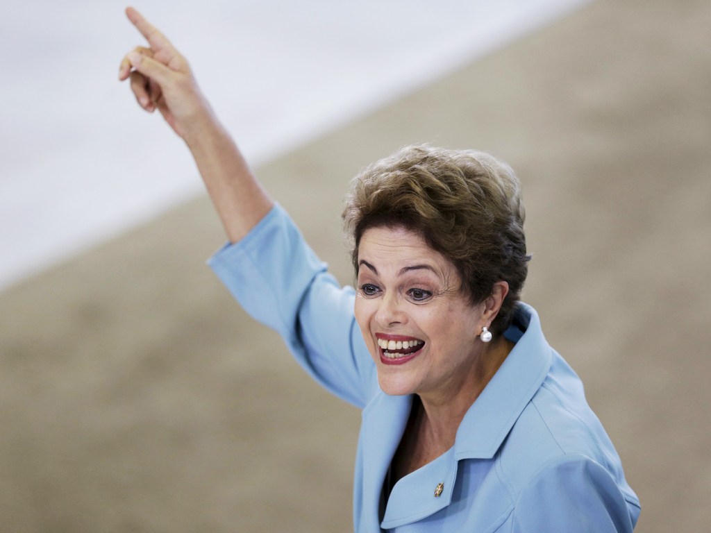 A presidente Dilma Rousseff: lá no México, ninguém a questiona