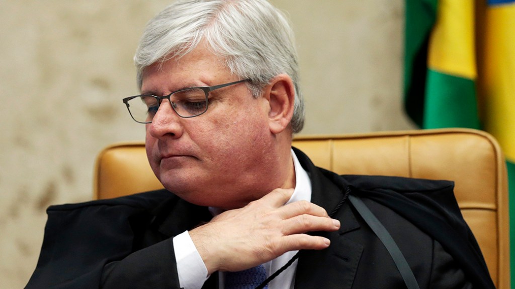 O procurador-geral da República, Rodrigo Janot, durante sessão no Supremo Tribunal Federal, em Brasília