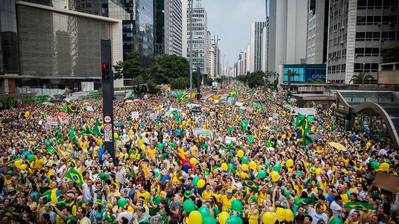 Protesto contra o governo Dilma, em 15 de março de 2015, reuniu mais de 1 milhão de pessoas na Avenida Paulista