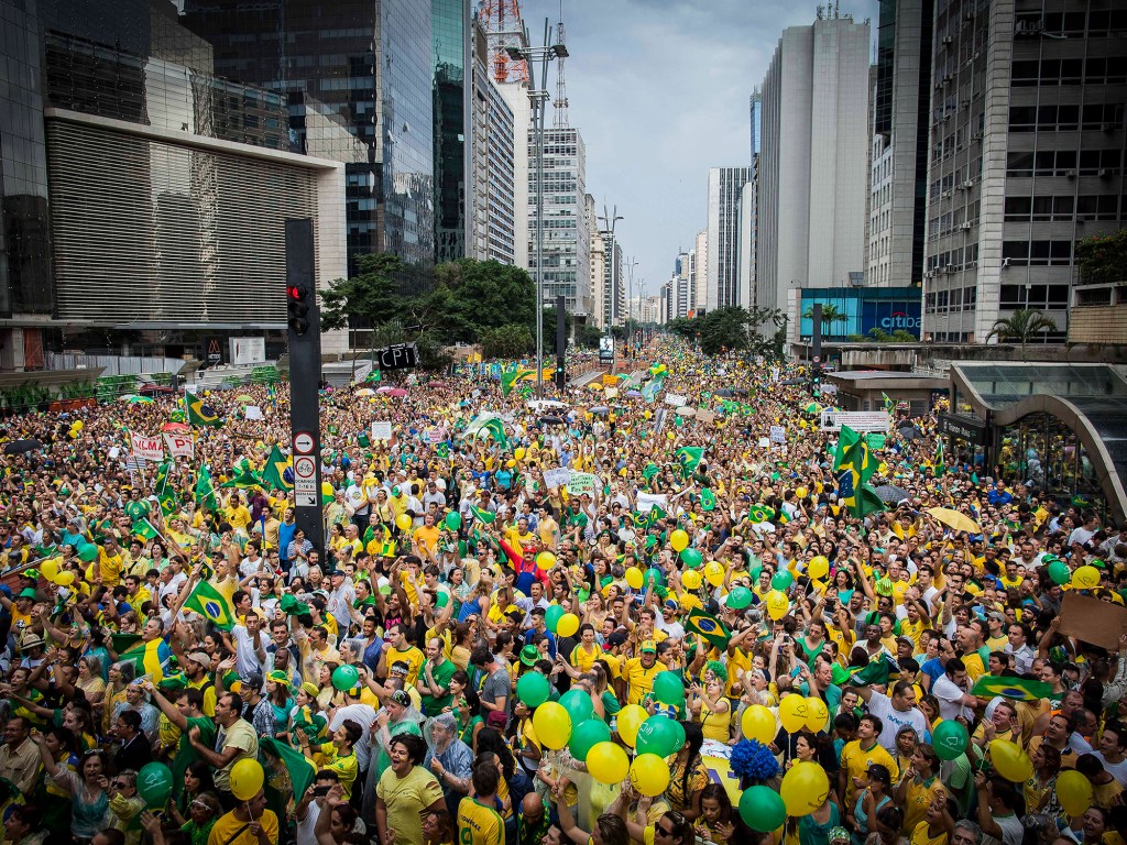 Protesto contra o governo Dilma, em 15 de março de 2015, reuniu mais de 1 milhão de pessoas na Avenida Paulista