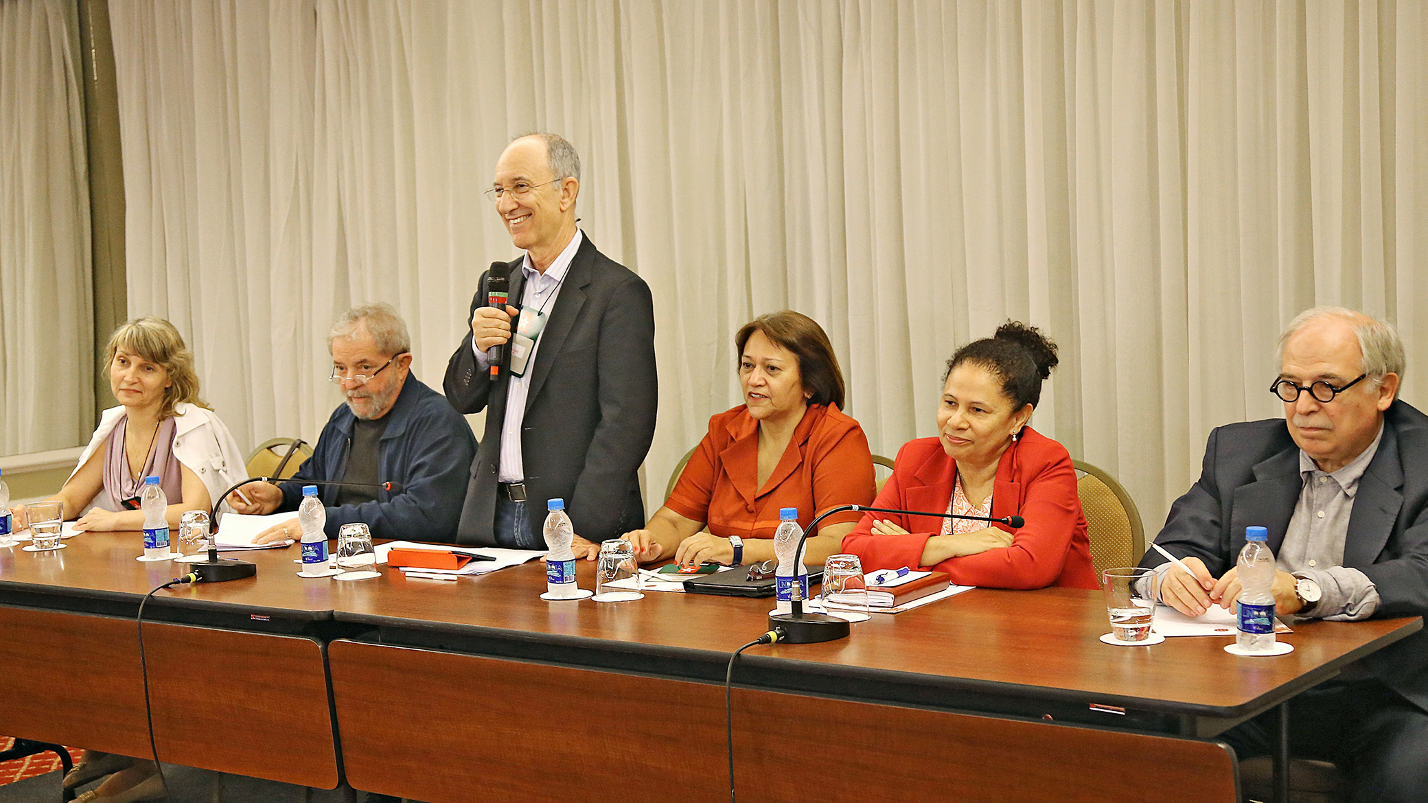 O ex-presidente Lula participa de reunião com presidentes estaduais e executiva nacional do PT em São Paulo - 30/03/2015