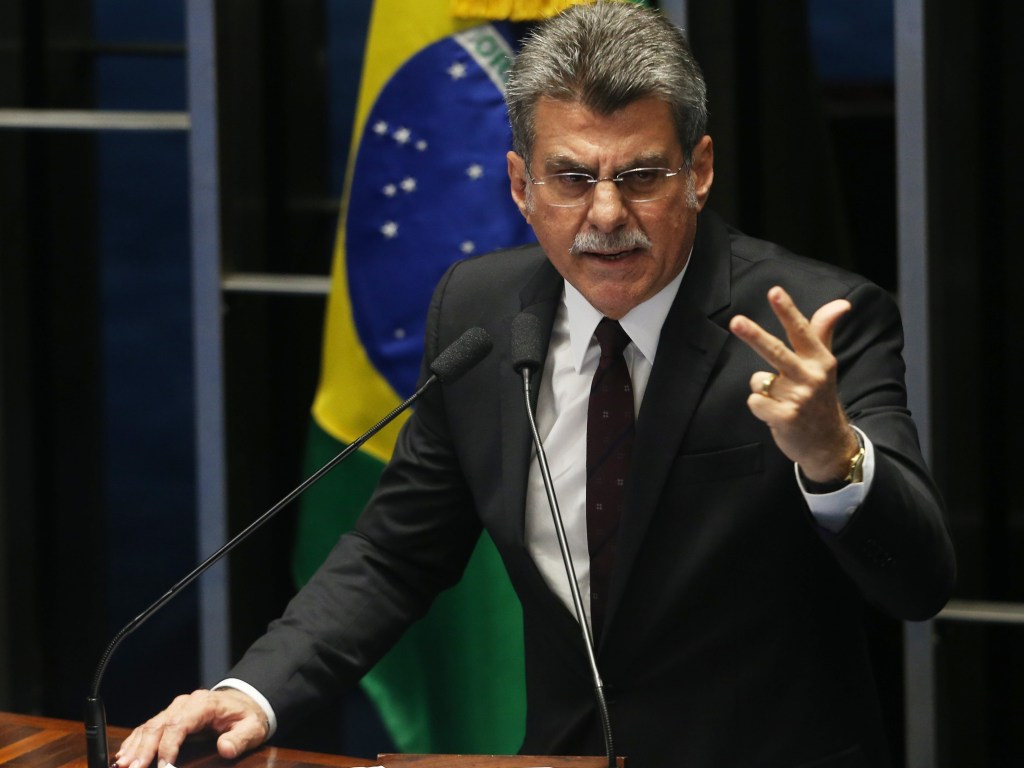O senador e presidente nacional do PMDB Romero Jucá (RR)